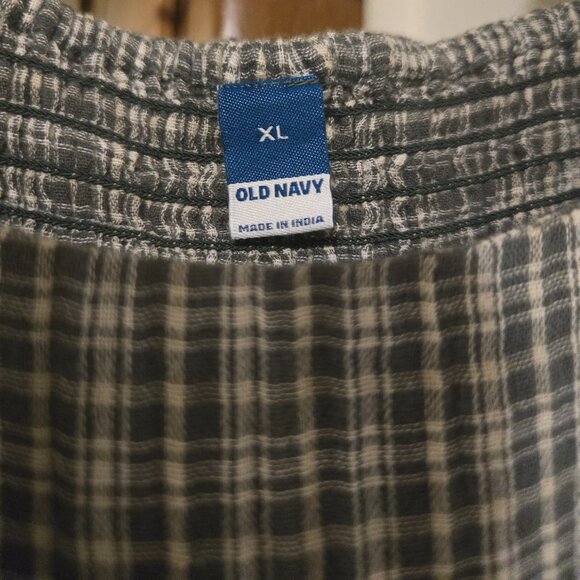 Old navy, green gingham print dress, size Xl - Picture 3 of 6